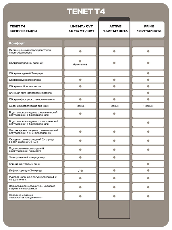 TENET T4 Active, серый