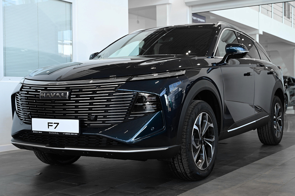 Haval F7 Премиум (2026), голубой