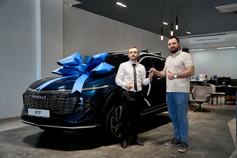 Haval F7 Премиум (2026), голубой