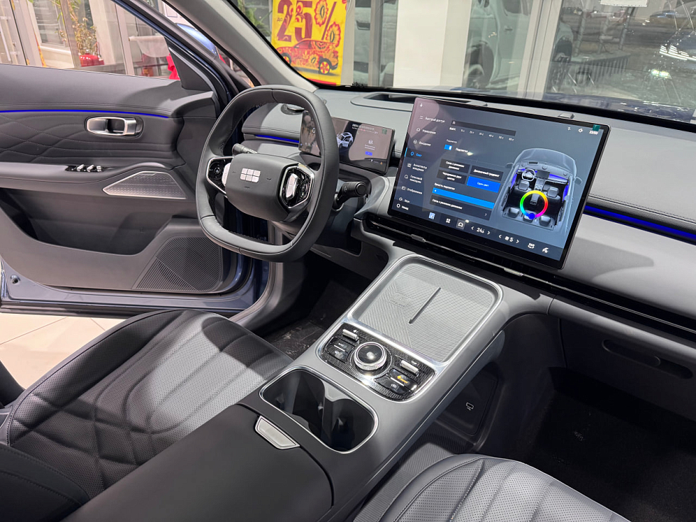 Geely EX5 EM-i Max, синий