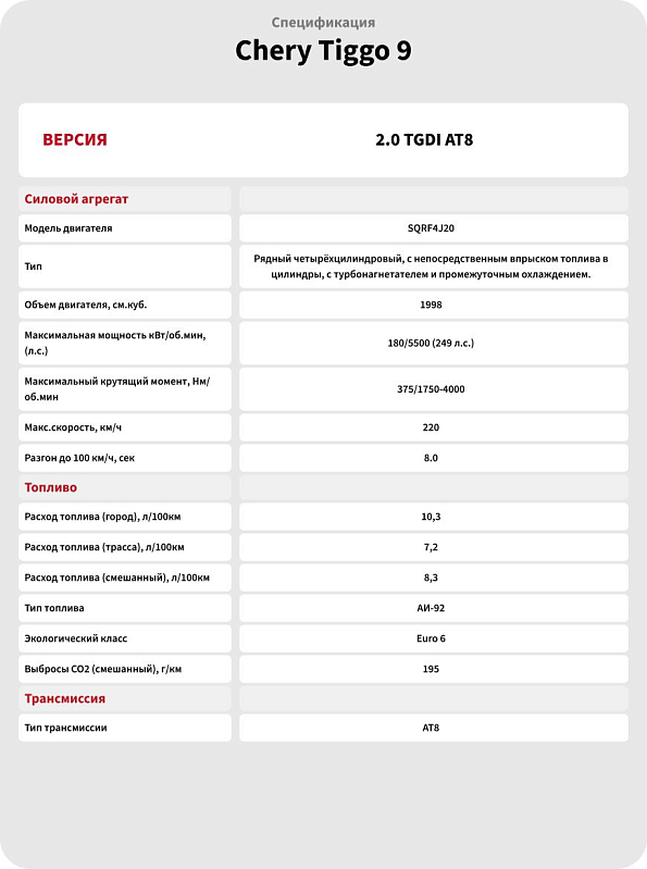 Chery Tiggo 9 Prime, зеленый