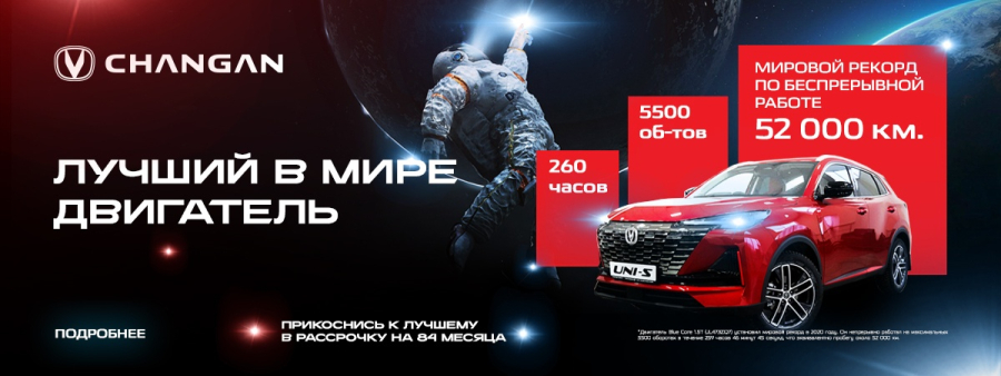 ИСПЫТАНО ВРЕМЕНЕМ: ДВИГАТЕЛИ CHANGAN УСТАНОВИЛИ МИРОВОЙ РЕКОРД ВЫНОСЛИВОСТИ!